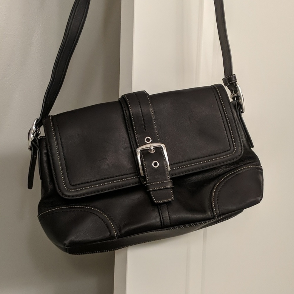 Black COACH purse handbag